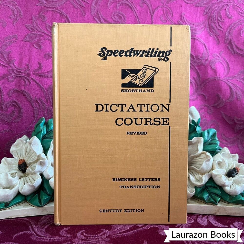 1961 Speedwriting Shorthand Dictation Course: Century Edition. Vintage Book